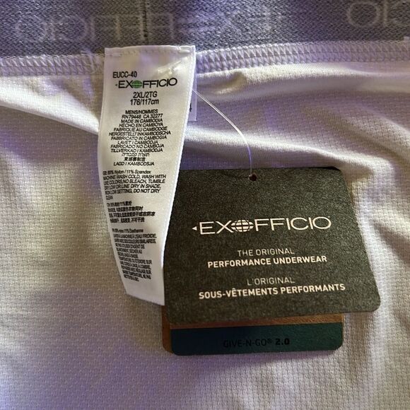 Exofficio Men's Give-N-Go® 2.0 Brief, White, size 2XL, NWT - Picture 6 of 7